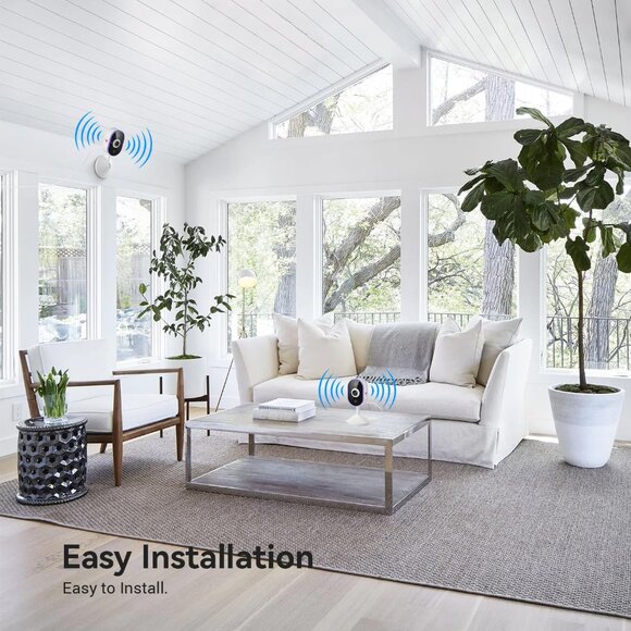 Indoor Wi-Fi Security Camera HD Night Vision 2-Way Talk - Picture 7 of 7